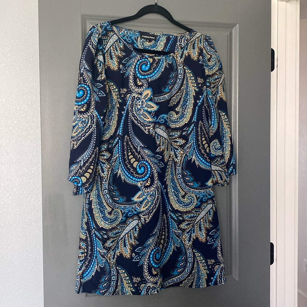 Comfy blue dress